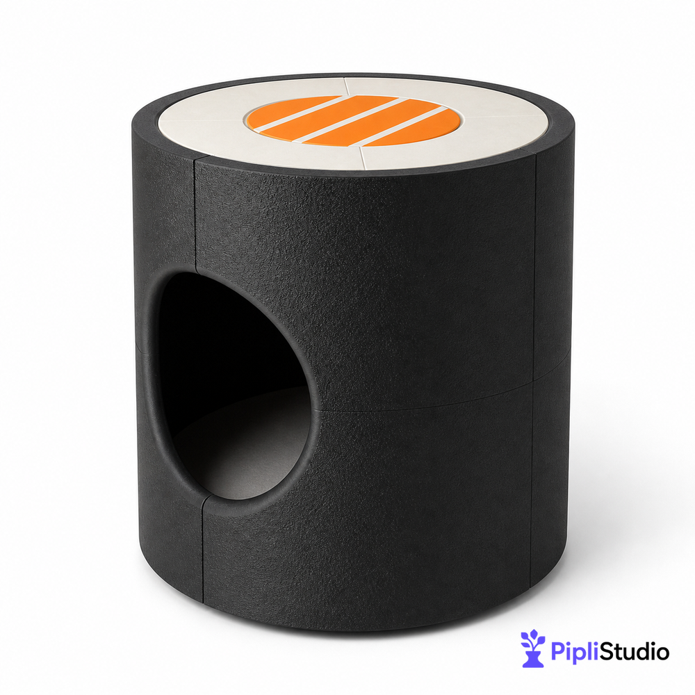 Sushi Roll Cat House Table – Cozy 2-in-1 Furniture