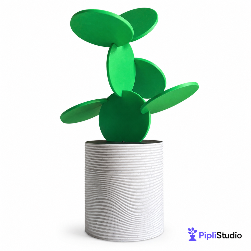 Cactus Coaster Vase – Stylish Space-Saving Decor