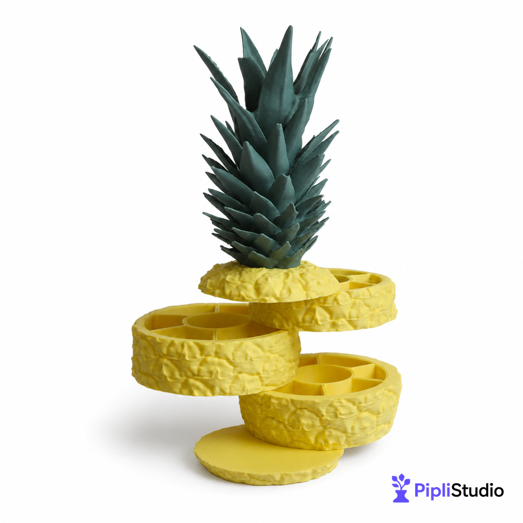 Sliced Pineapple - Storage Container, Jewellery Box & Organizer