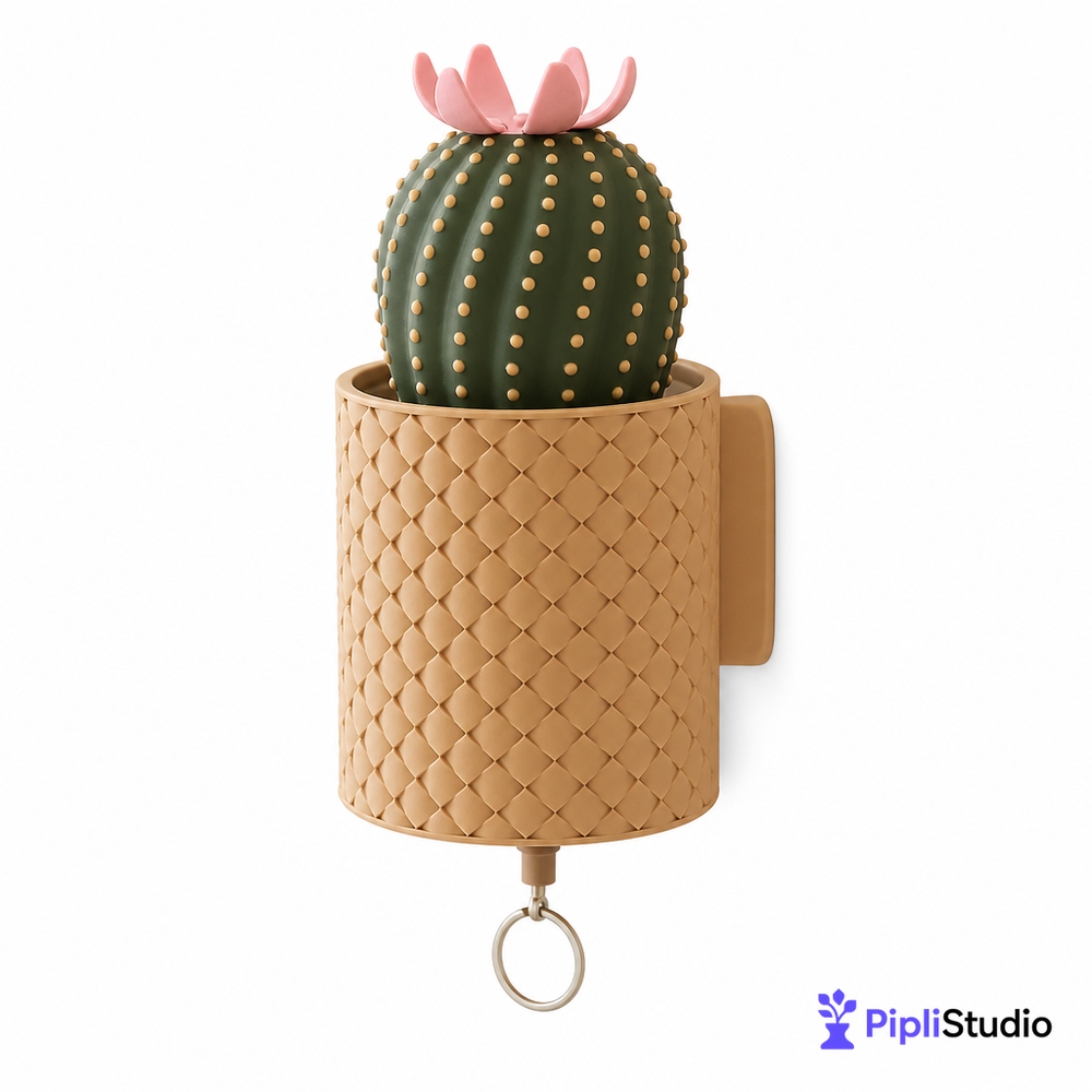 Cacti Keys - Cactus Blooming Wall Mounted Keyholder