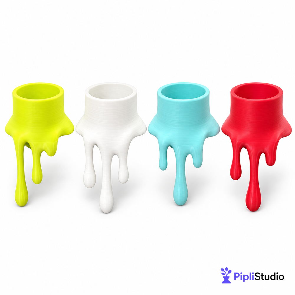 Melting Candles Edge LED Tealight Holders (Pack Of 4)