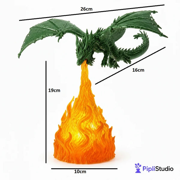 GOT Themed Dragon Flame LED Lamp – Cinematic Fantasy Glow