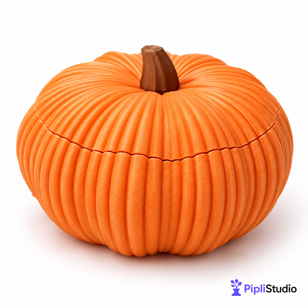 Pumpkin Bowl - Fruit, Vegetable Storage Container & Organizer with Removable Lid