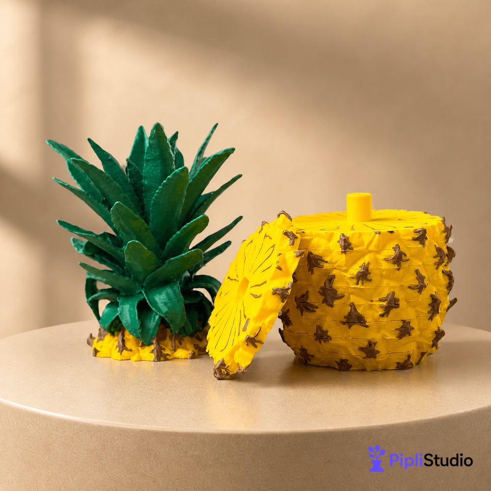 Pineapple Coaster Set (8 Pcs In One Set)