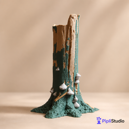 tree-trunk-pencil-pen-holder