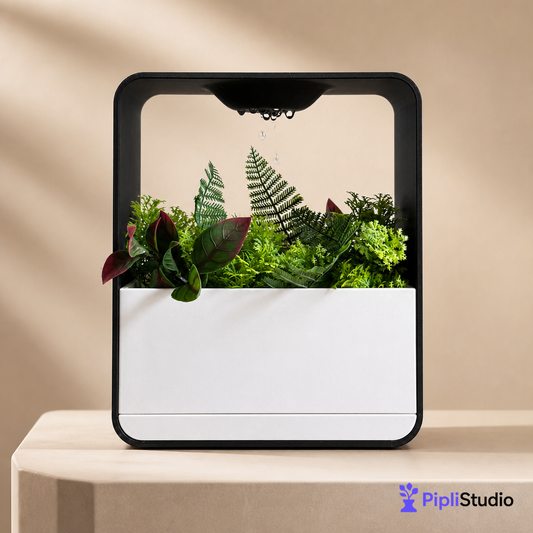Cloud XL Self-Watering Desk Planter Vase with Drip Tray