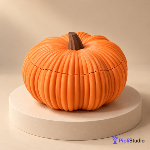Pumpkin Bowl - Fruit, Vegetable Storage Container & Organizer with Removable Lid