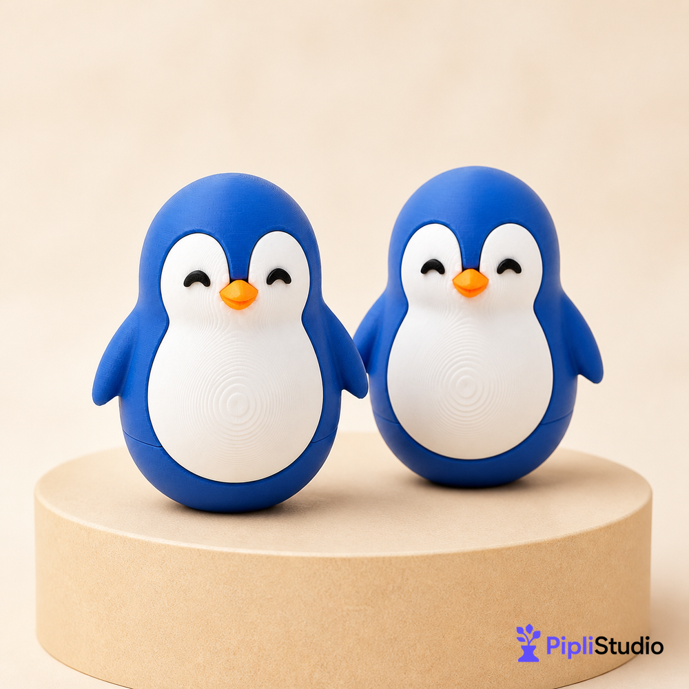 Wobble Penguin Toy – Self-Righting Desk Decor (Pack of 2)