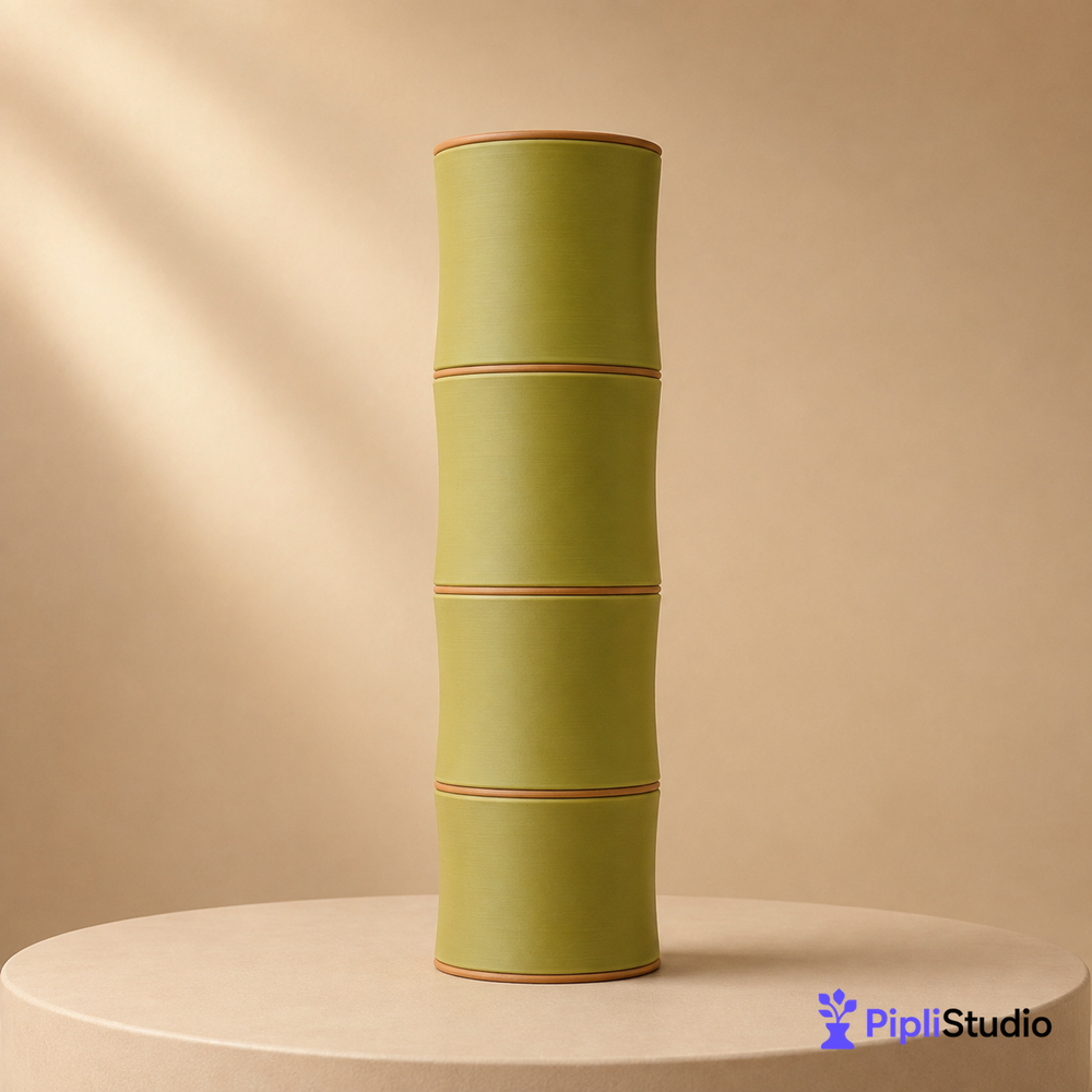 Bamboo Themed Portable Chess Set – Travel Ready
