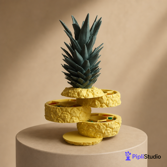 Sliced Pineapple - Storage Container, Jewellery Box & Organizer