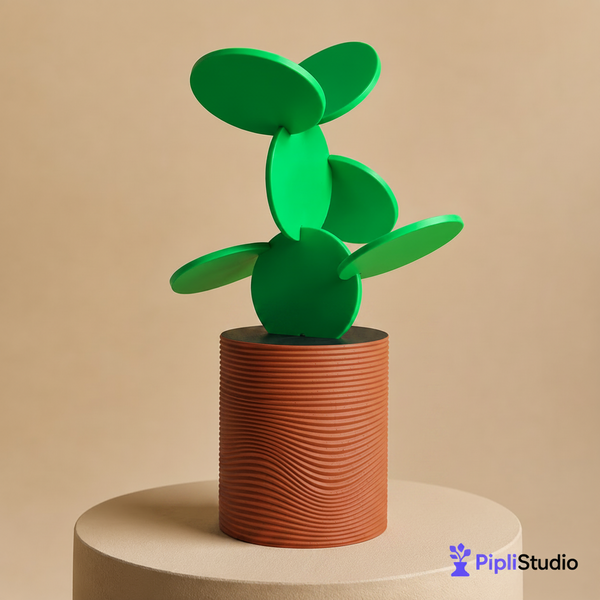 Cactus Coaster Vase – Stylish Space-Saving Decor