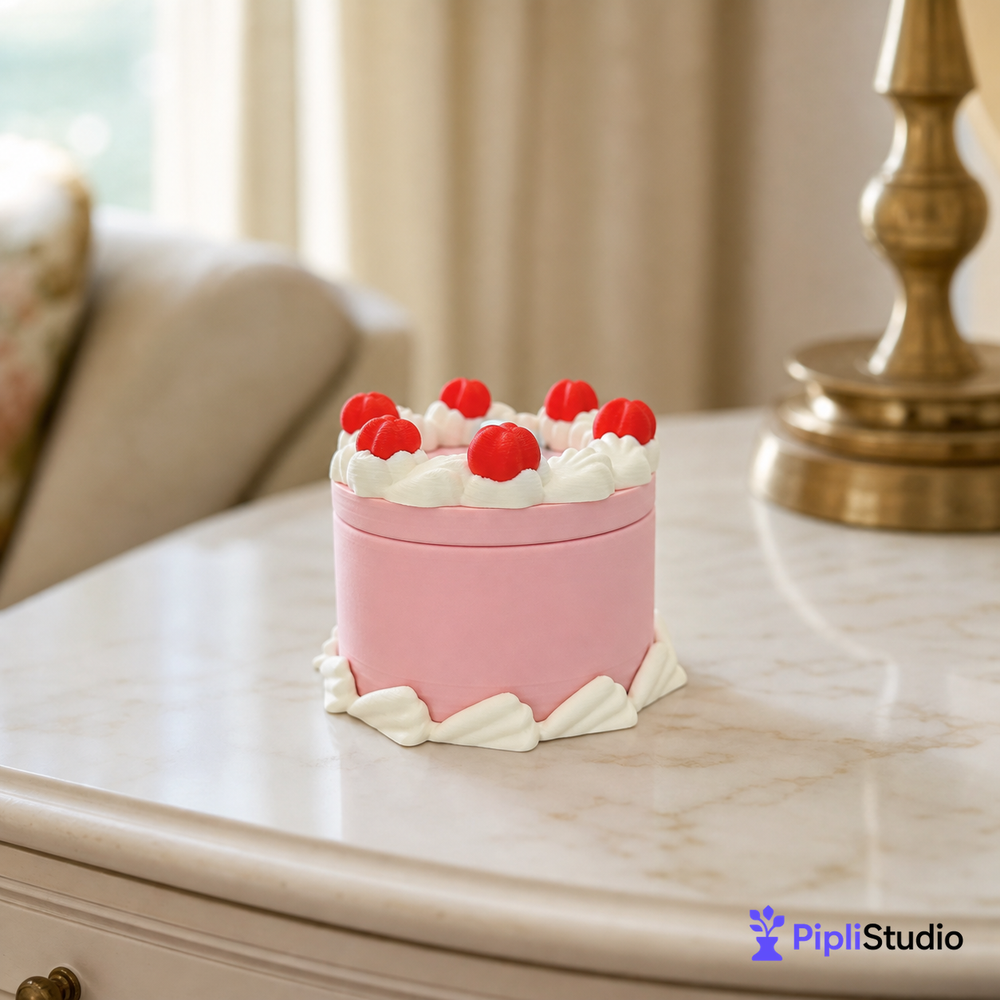 Round Cake Container - Jewelry Box