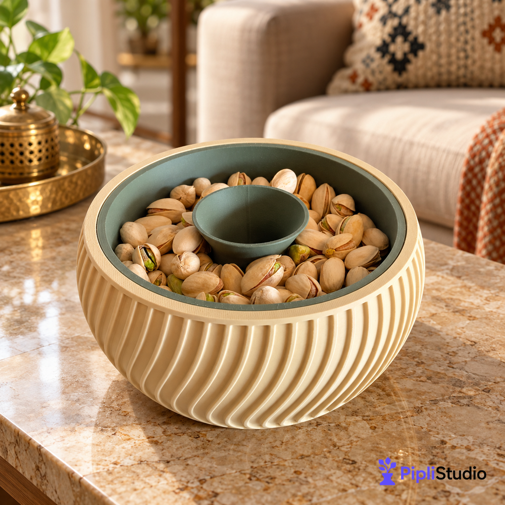 Pistachio Bowl with Hidden Waste Compartment (Pista Bowl)