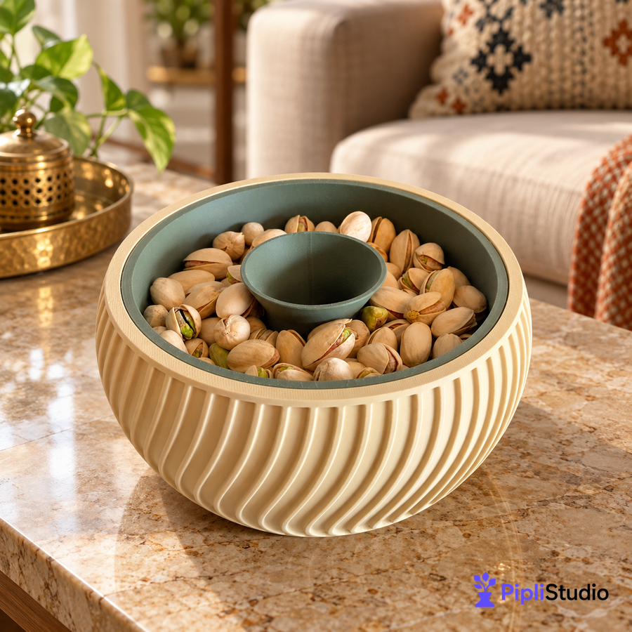 Pistachio Bowl with Hidden Waste Compartment (Pista Bowl)