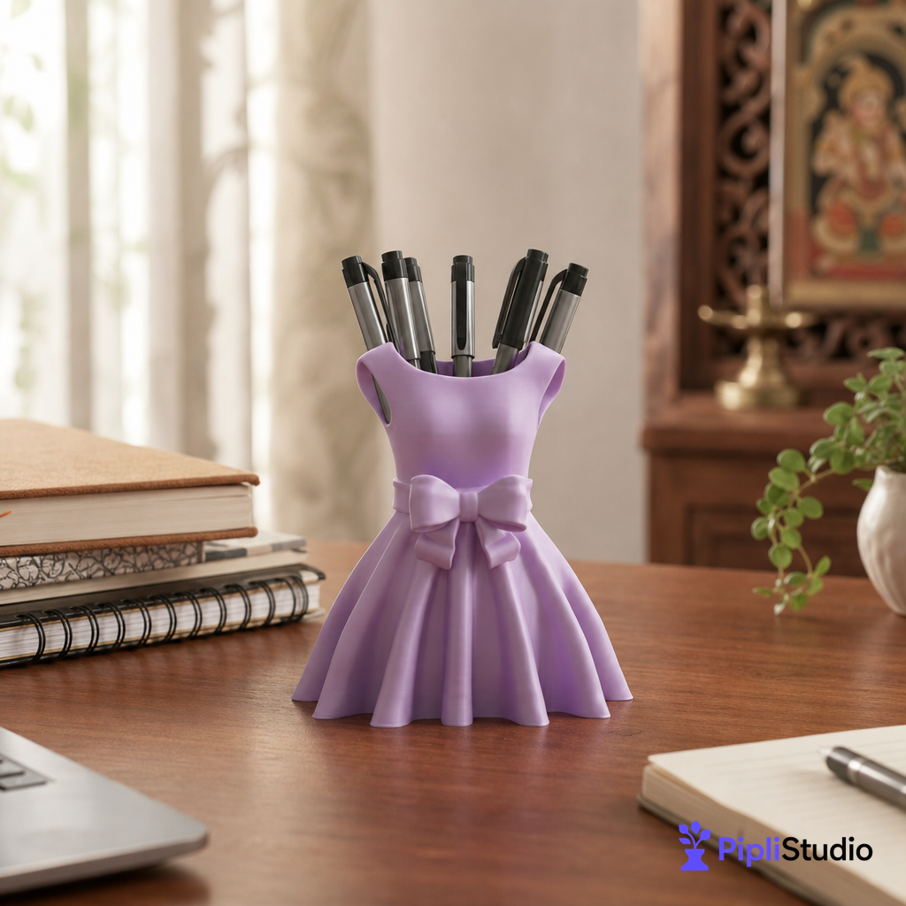 dress-shaped-pen-holder-single-colour