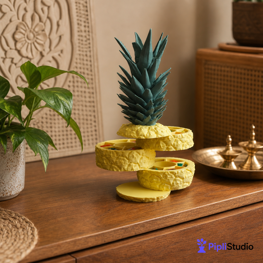 Sliced Pineapple - Storage Container, Jewellery Box & Organizer