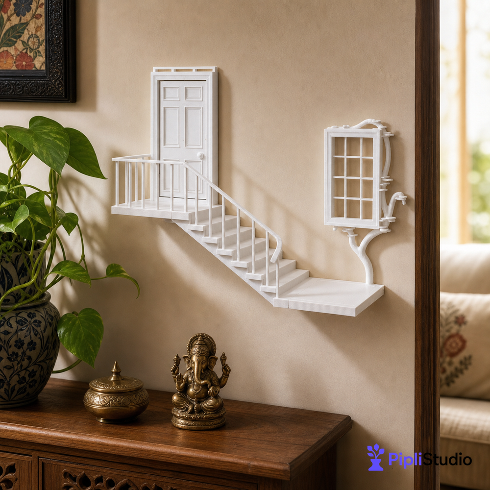 Enchanted Fairy Door Wall Shelf Decor