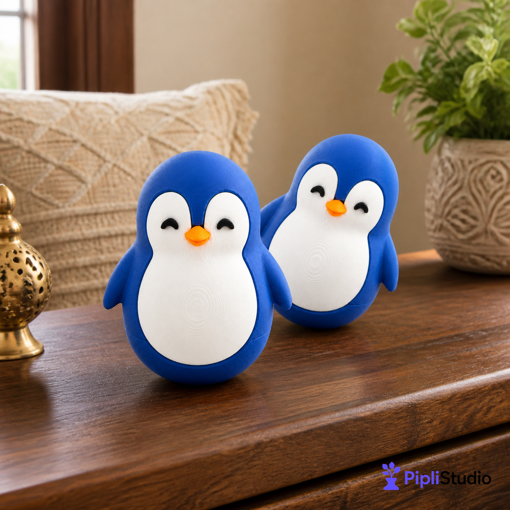 Wobble Penguin Toy – Self-Righting Desk Decor (Pack of 2)