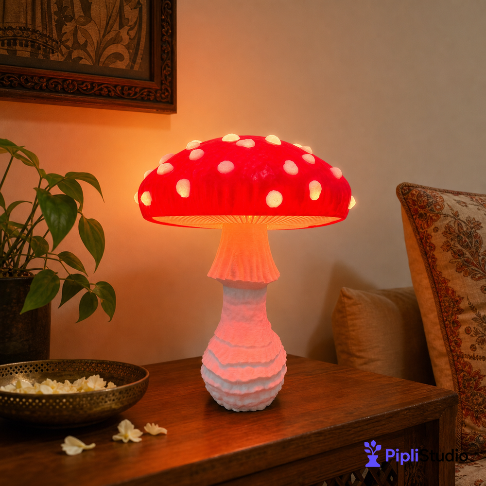 Mushroom Lamp – Amanita Muscaria Design