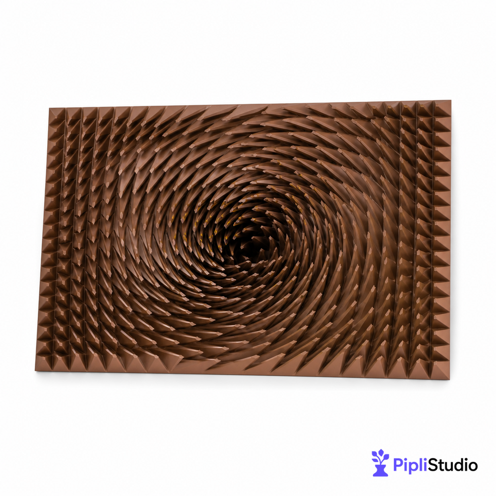 Copper Spiral 3D Wall Art – Bold Modern Statement
