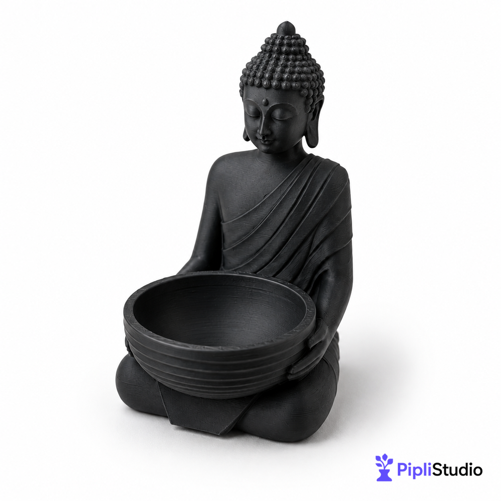 Buddha Incense Holder for Calming Spaces (Single Colour)