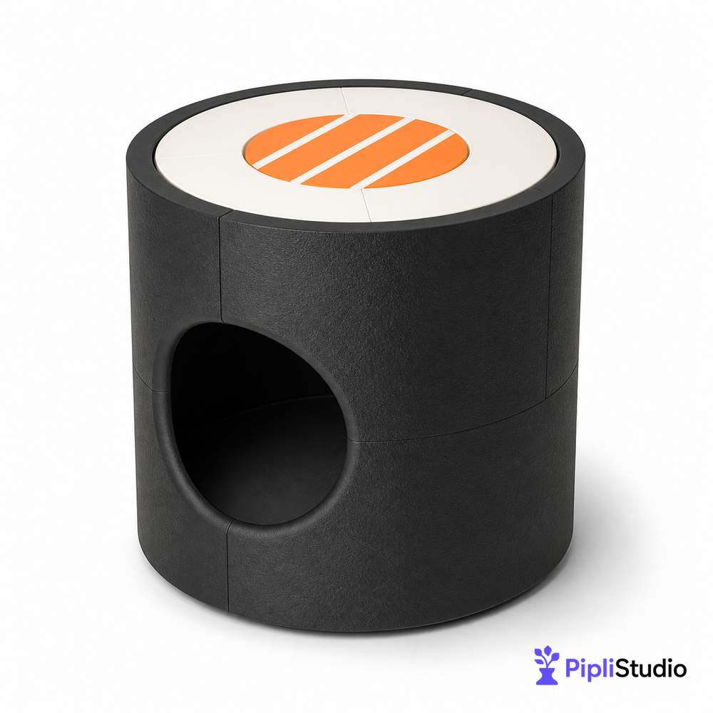 Sushi Roll Cat House Table – Cozy 2-in-1 Furniture