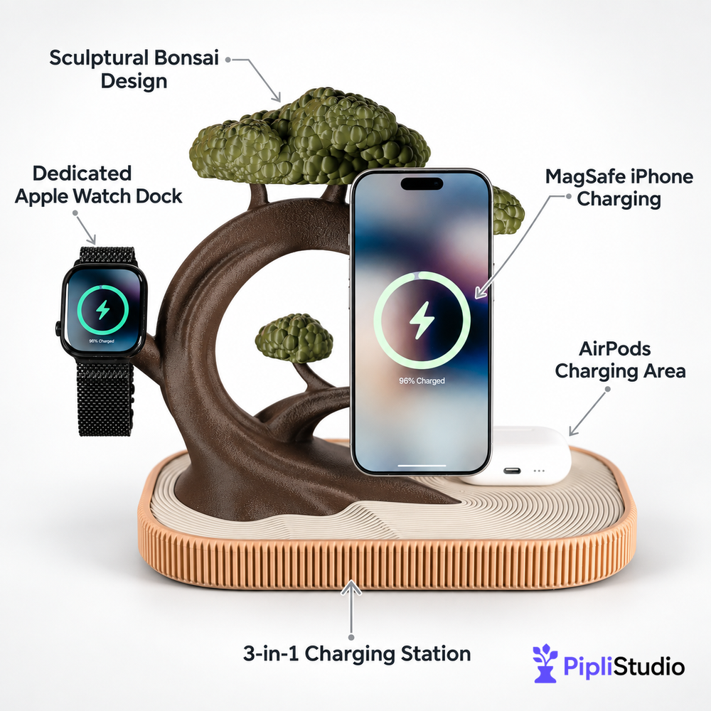 Bonsai MagSafe Dock for Apple iPhone, iWatch, & Airpods