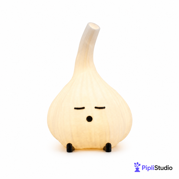 Garlic Night Light Lamp - Cute Cozy Glow (14cmx10cm)