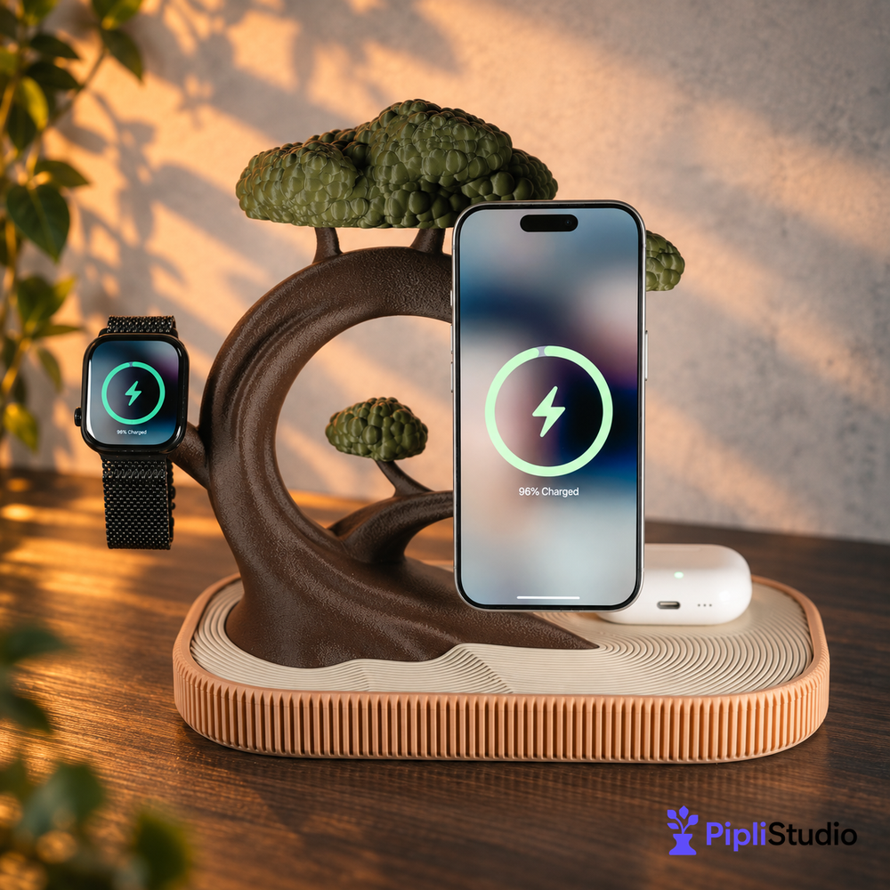 Bonsai MagSafe Dock for Apple iPhone, iWatch, & Airpods