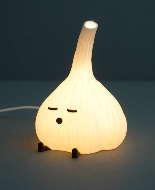Garlic Night Light Lamp - Cute Cozy Glow (14cmx10cm)