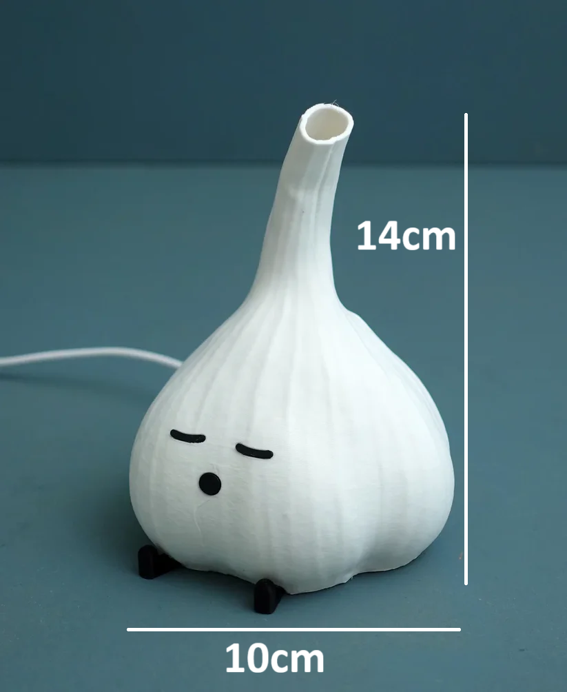Garlic Night Light Lamp - Cute Cozy Glow (14cmx10cm)