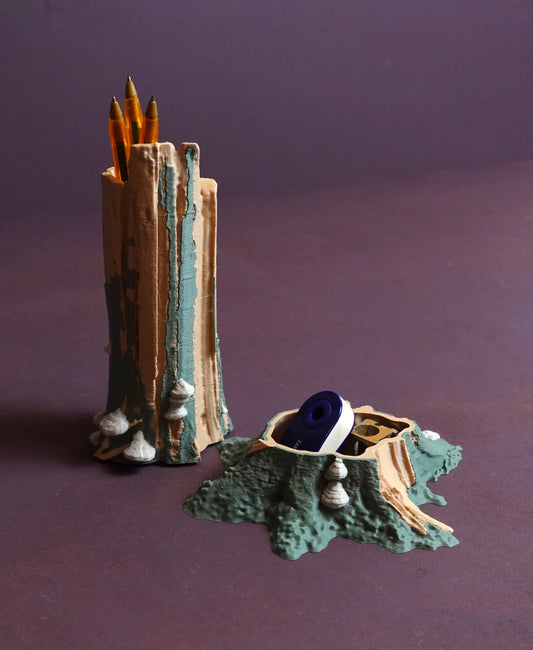 Tree Trunk Pencil/Pen Holder