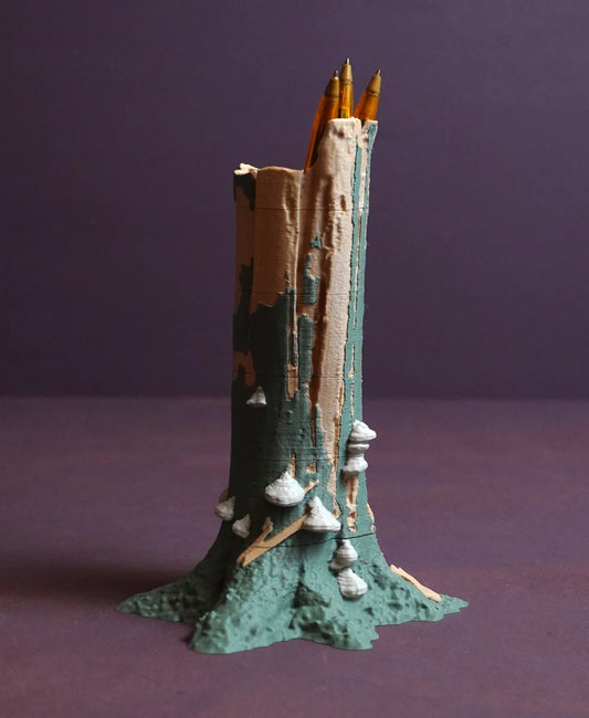 Tree Trunk Pencil/Pen Holder