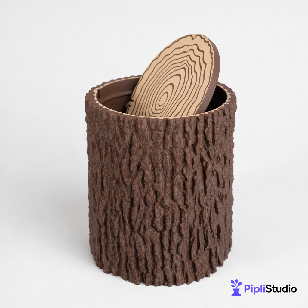 tree-trunk-trash-can-with-swing-lid-wastebasket-dustbin