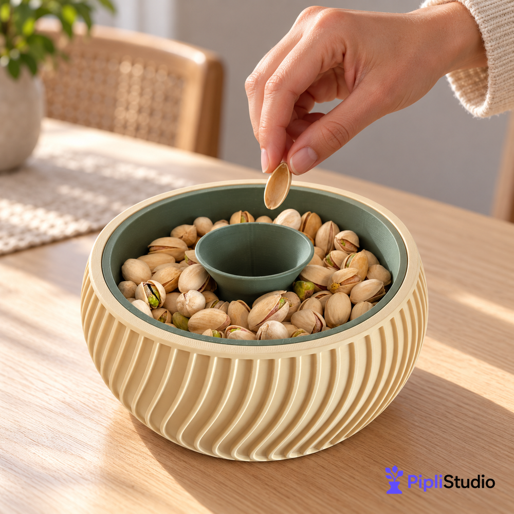 Pistachio Bowl with Hidden Waste Compartment (Pista Bowl)