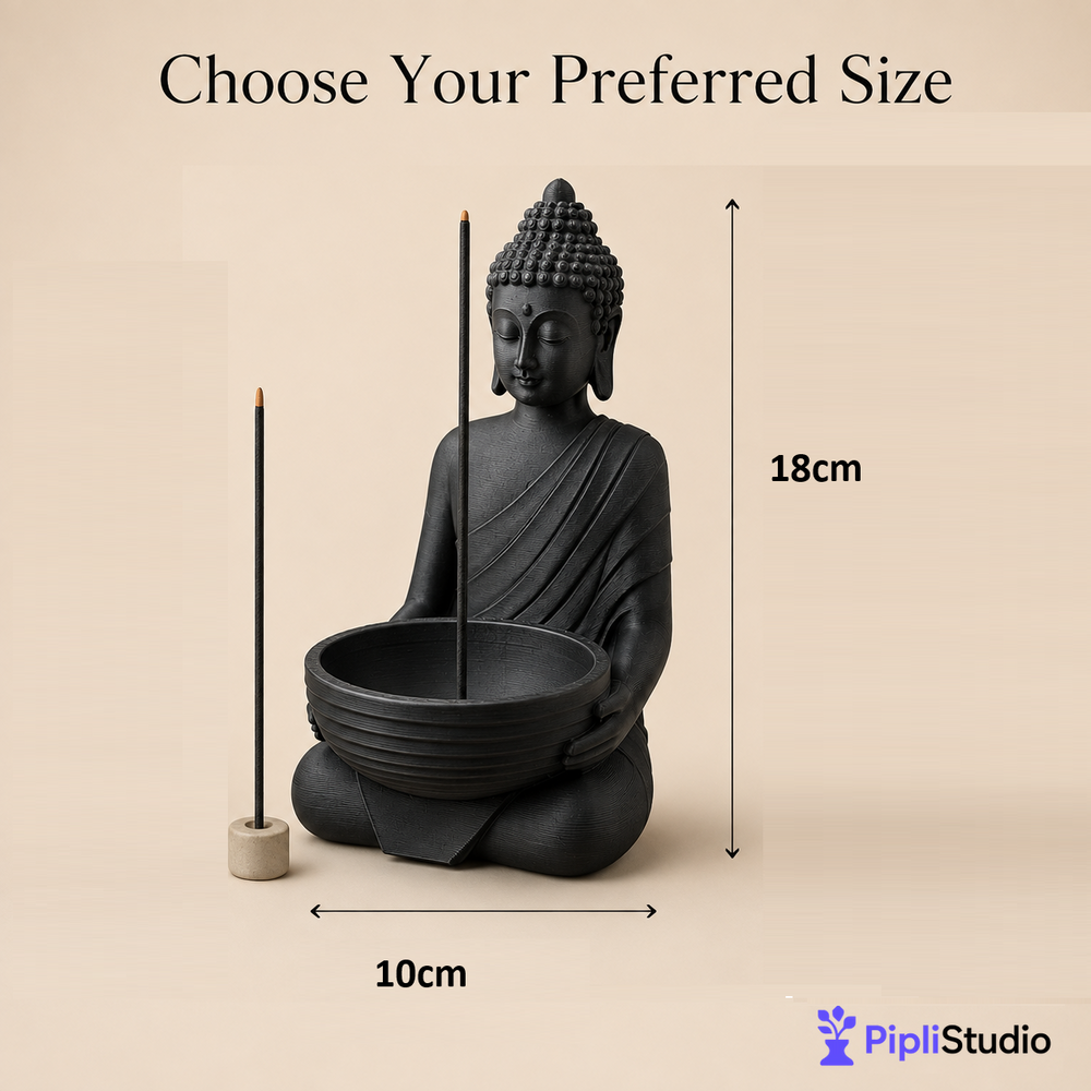 Buddha Incense Holder for Calming Spaces (Single Colour)