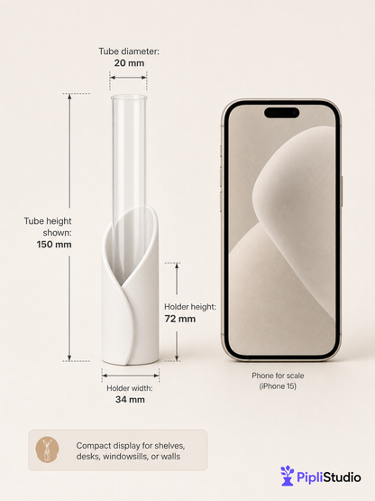 Wrap Tube Propagation Vase Holder for Wall & Table