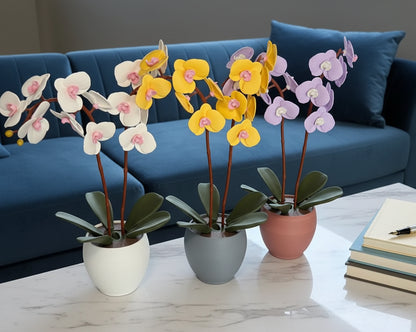Aromatic Orchid Oil Diffusor and Incense Holder - with Spinning Leaves