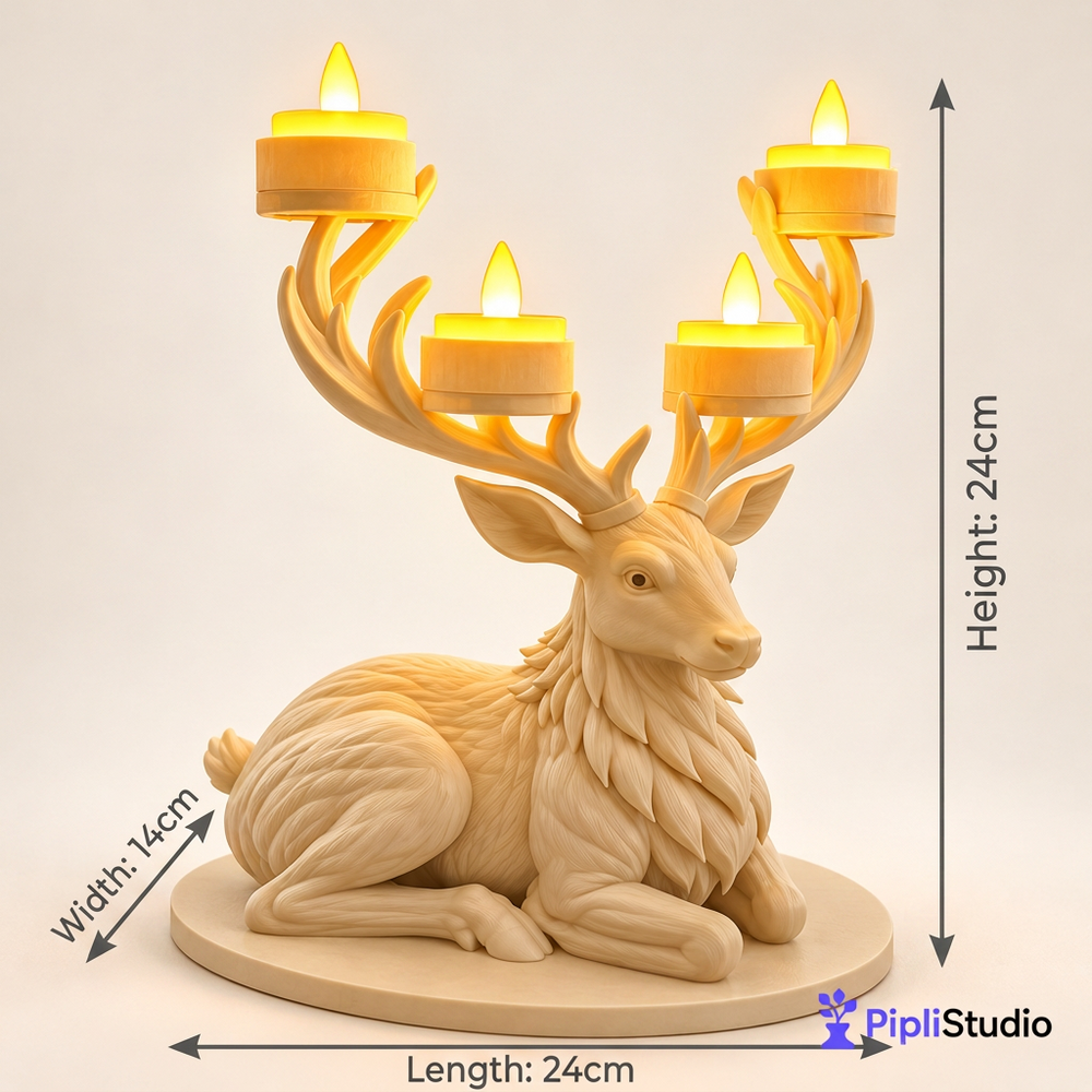 Deer Led Tealight Holder