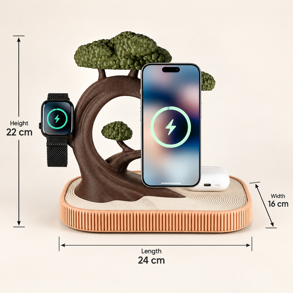 Bonsai MagSafe Dock for Apple iPhone, iWatch, & Airpods