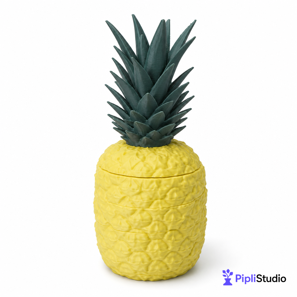 Sliced Pineapple - Storage Container, Jewellery Box & Organizer