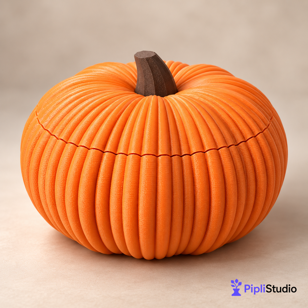 Pumpkin Bowl - Fruit, Vegetable Storage Container & Organizer with Removable Lid