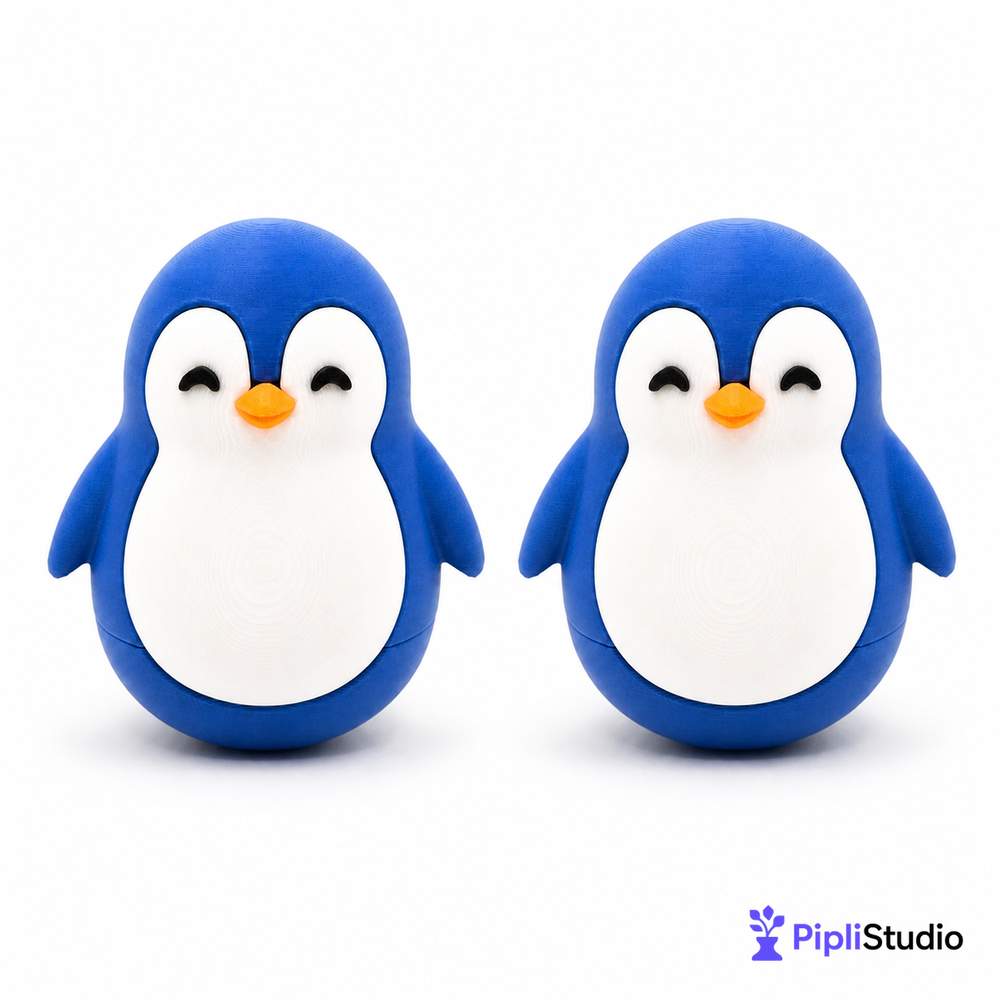 Wobble Penguin Toy – Self-Righting Desk Decor (Pack of 2)