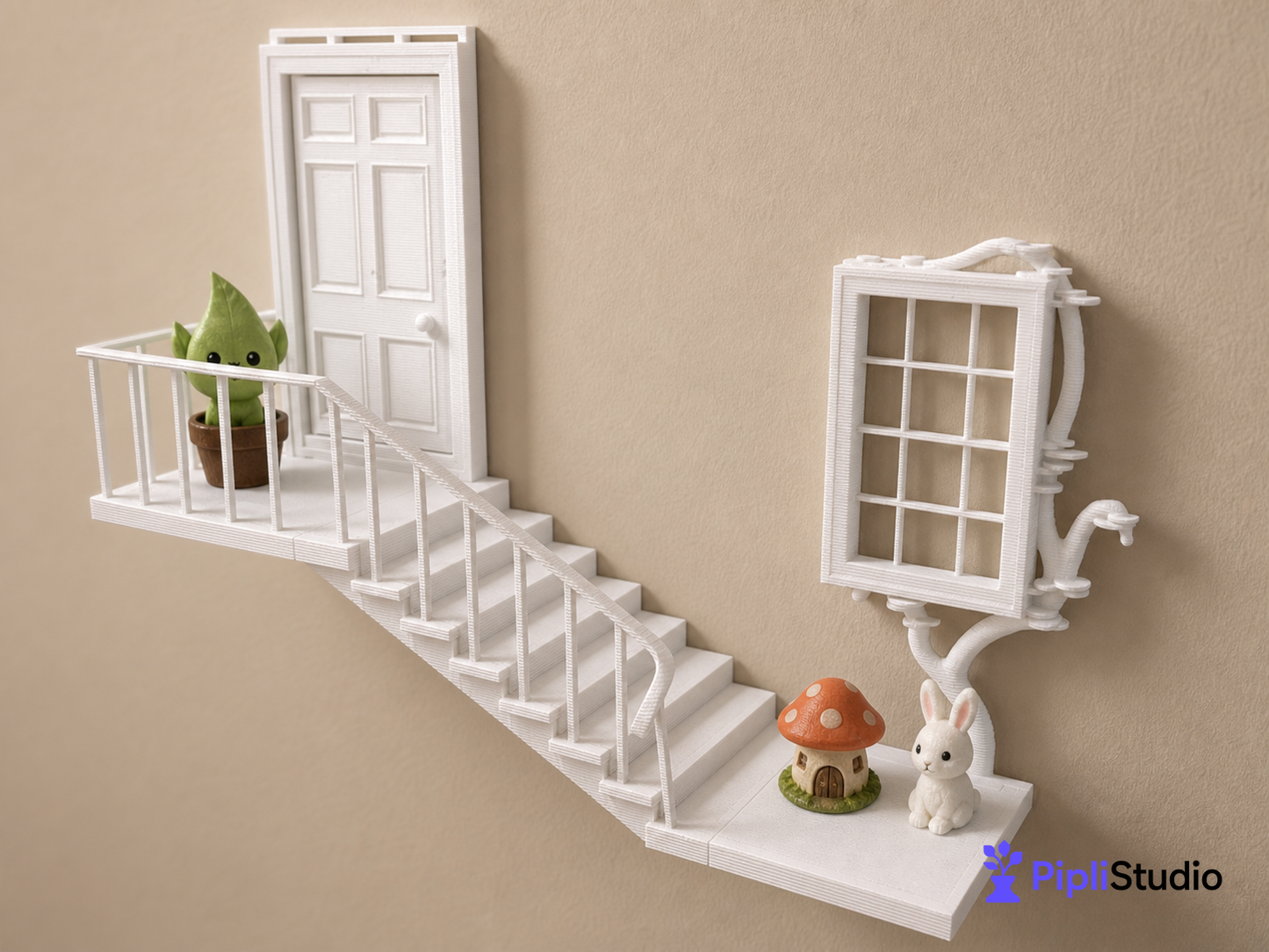 Enchanted Fairy Door Wall Shelf Decor