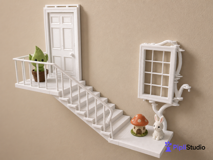 Enchanted Fairy Door Wall Shelf Decor
