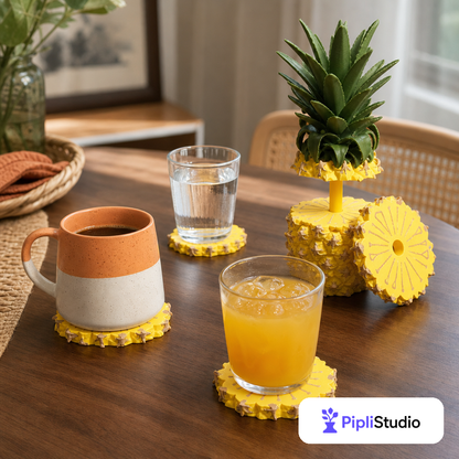 pineapple-coaster-set