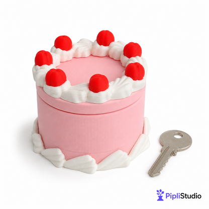 Round Cake Container - Jewelry Box