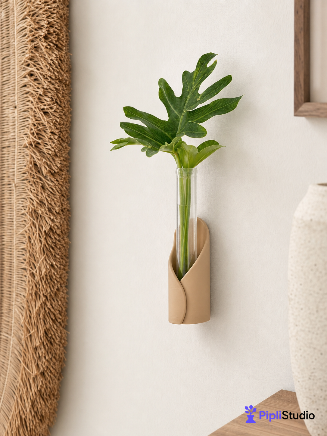 Wrap Tube Propagation Vase Holder for Wall & Table