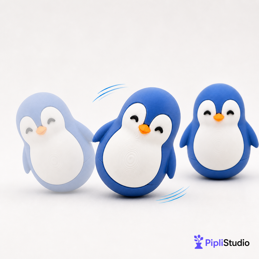 Wobble Penguin Toy – Self-Righting Desk Decor (Pack of 2)