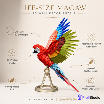 life-size-macaw-3d-wall-decor-puzzle